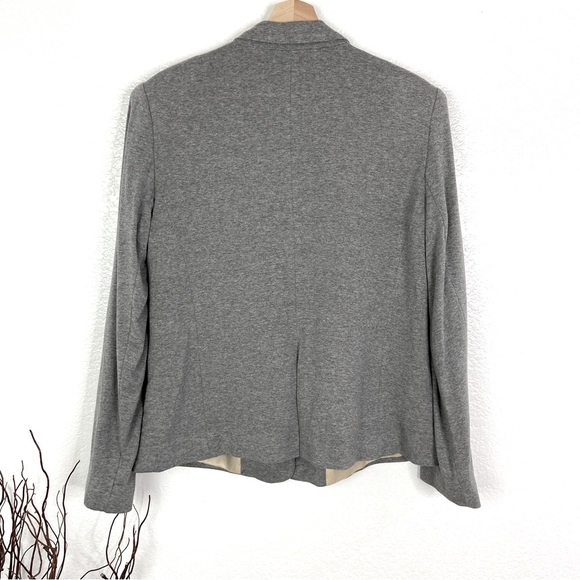 MANGO Heather Gray Stretch Blazer - XL - Picture 2 of 6